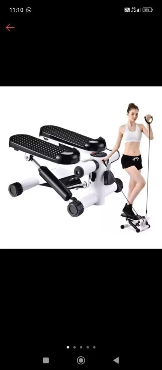 Mini Stepper com Resistência - Exercite-se em Casa!