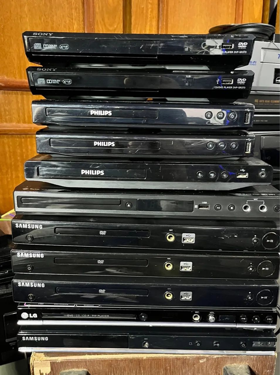 Aparelhos de dvd player sony samsung philips