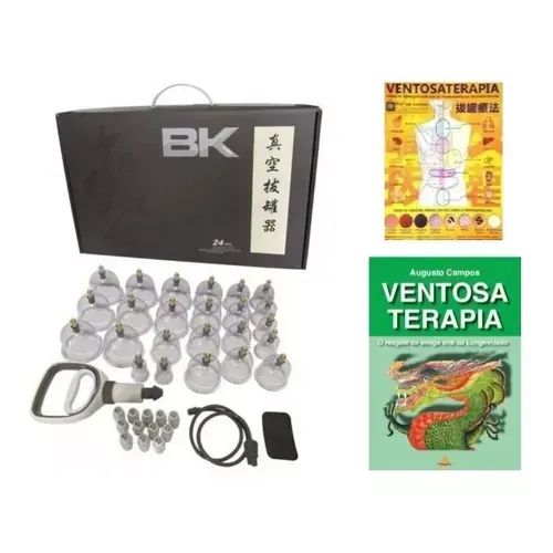 kit ventosaterapia bk 24 copos
