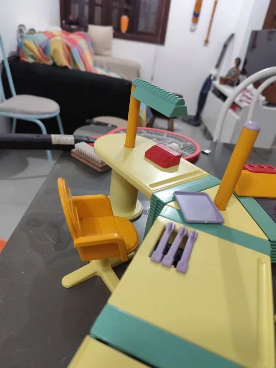 Conjunto Escritório para Bonecas ( barbie) - anos 90 - Foto 5