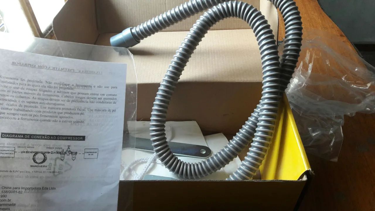Lixadeira orbital pneumática eda 6"