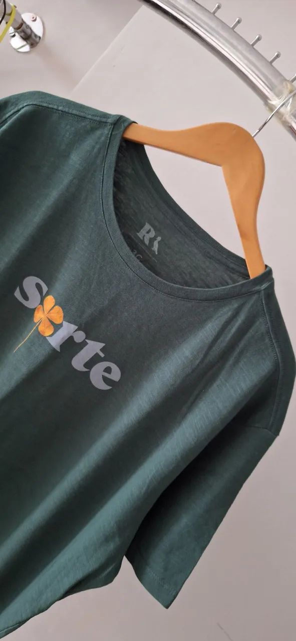 Camiseta reserva original  Verde 'Sorte' - Conforto e Estilo GG - Foto 2