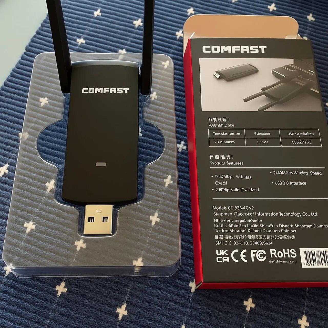 ADAPTADOR WI-FI USB 1300MBPS NOVO - Foto 2