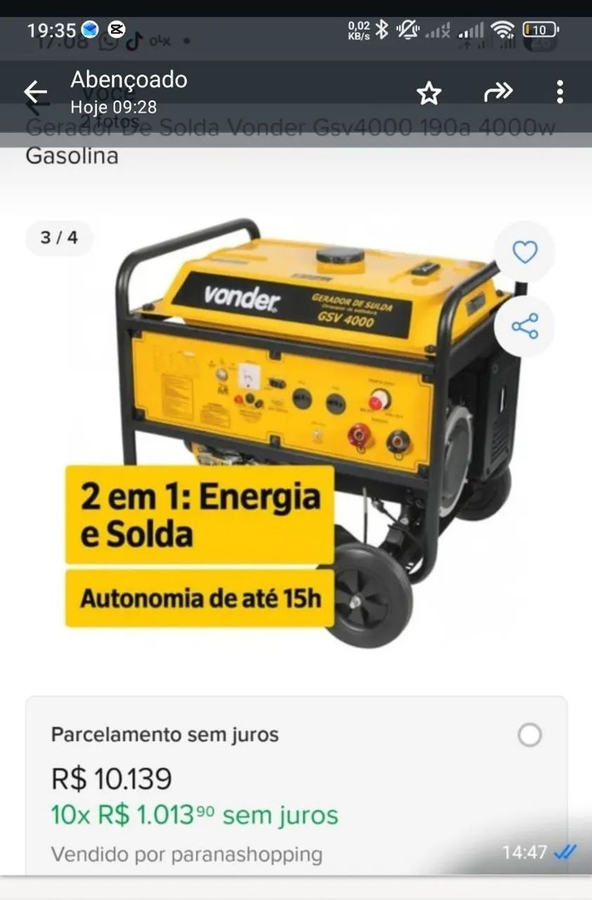 Gerador de solda e energia  - Foto 2