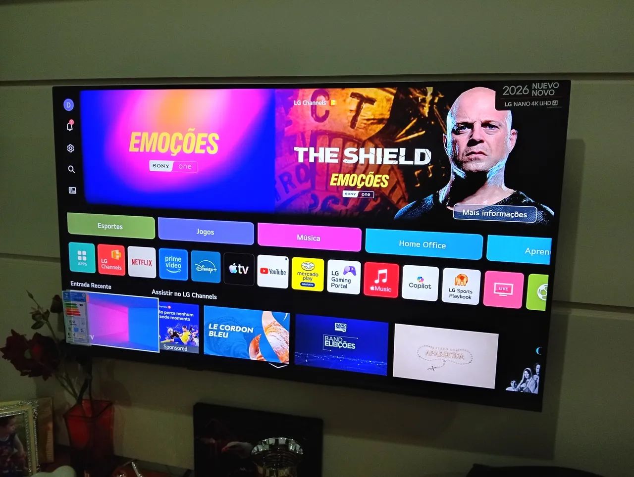 Smart TV LG 43 Polegadas, Nano 2026. Nova