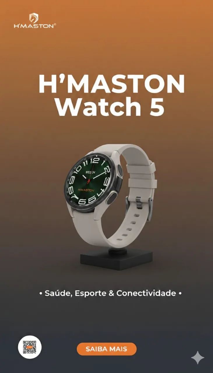 ? NOVIDADE: Smartwatch H'Maston Watch 5! - Foto 2
