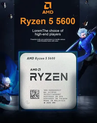 PROCESSADOR AMD RYZEN 5 5600 3.5GHz (TURBO 4.4GHz) 32MB CACHE AM4