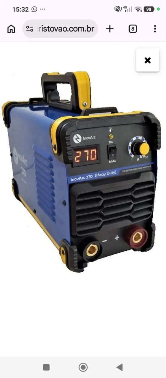 Máquina de solda profissional inovac 270