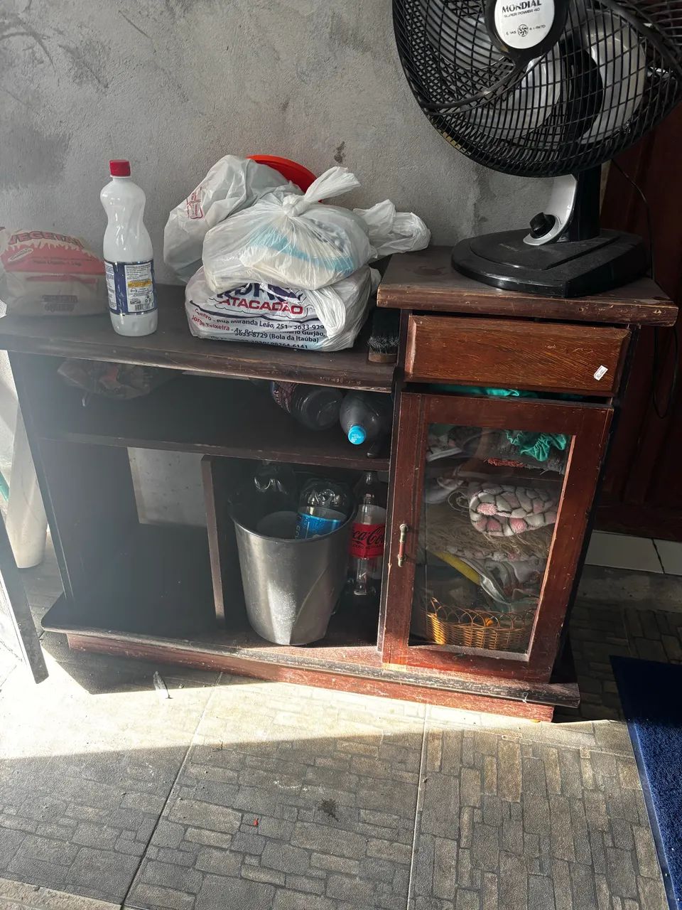 Fogão e rack de madeira - Foto 4