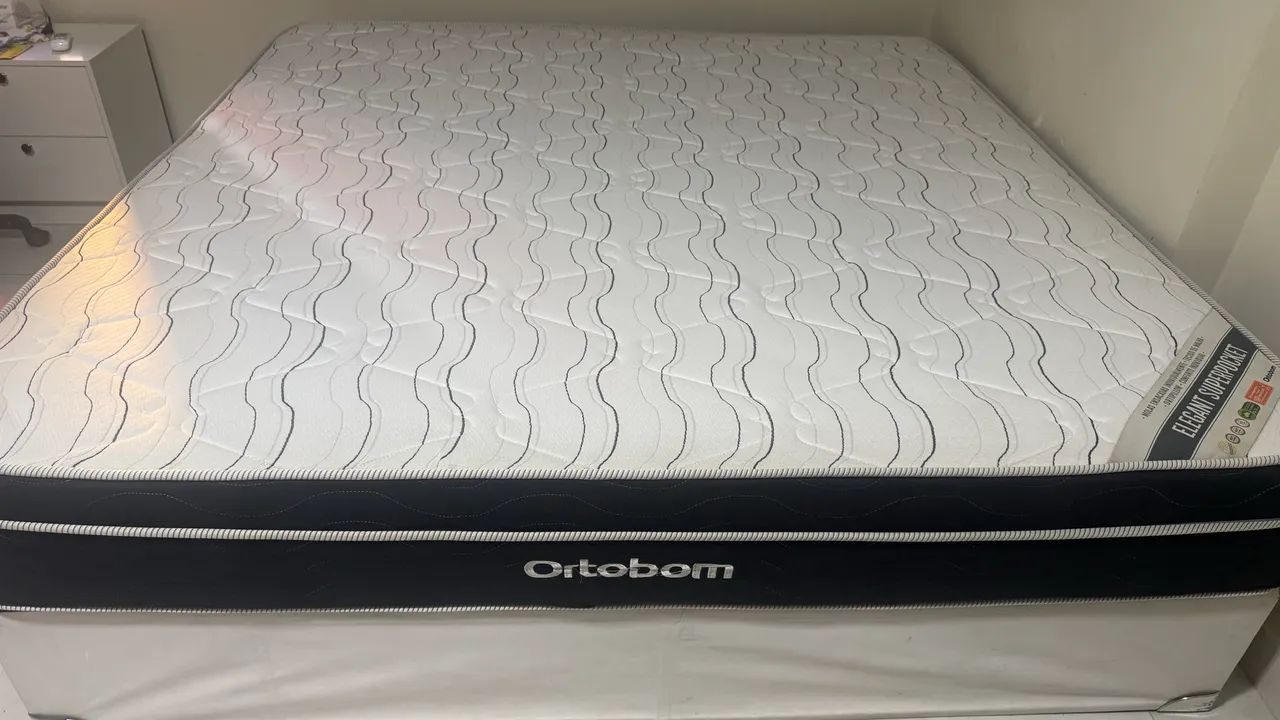 Colchão Ortobom Super King + BASE INCLUSA