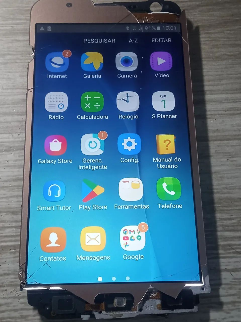 Placa mãe celular Samsung Galaxy J7 J700F funcionando 100,%