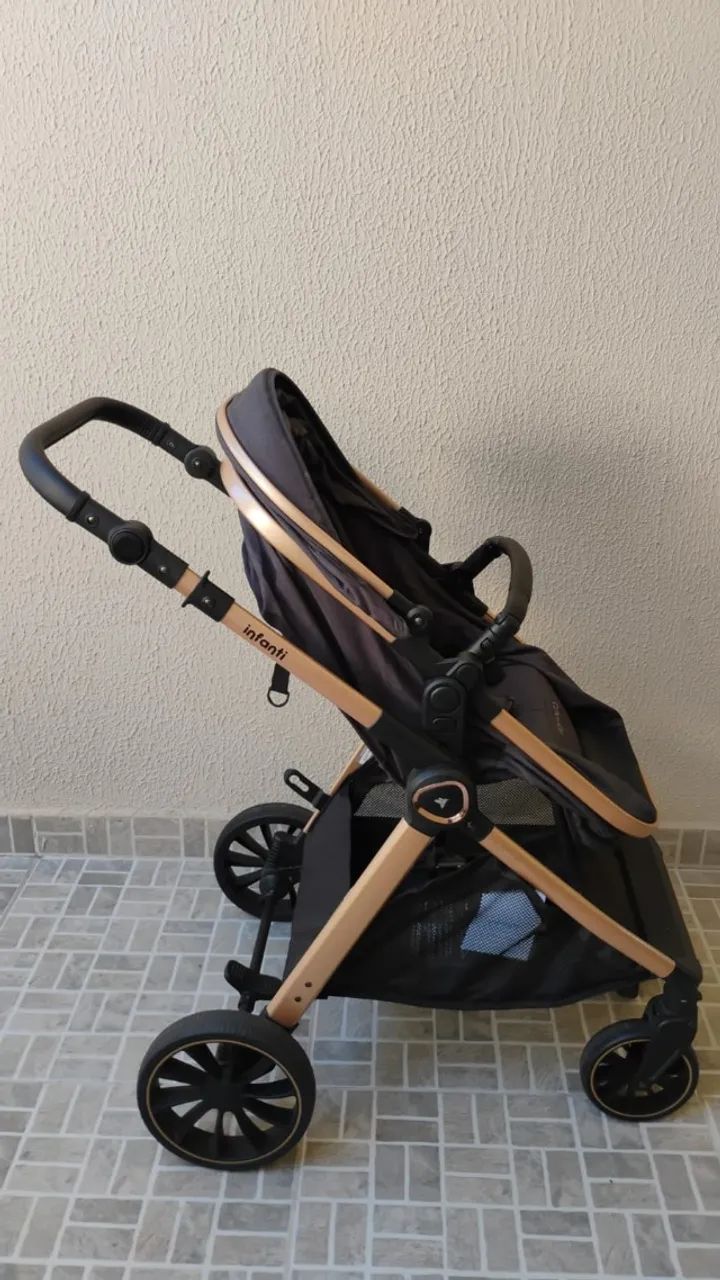 Carrinho de bebê e bebê conforto Infantil Travel System - Foto 3