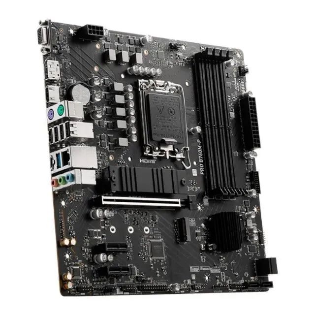 Placa Mãe MSI PRO B760M-P DDR5, Chipset B760, Intel LGA 1700, mATX - Foto 2