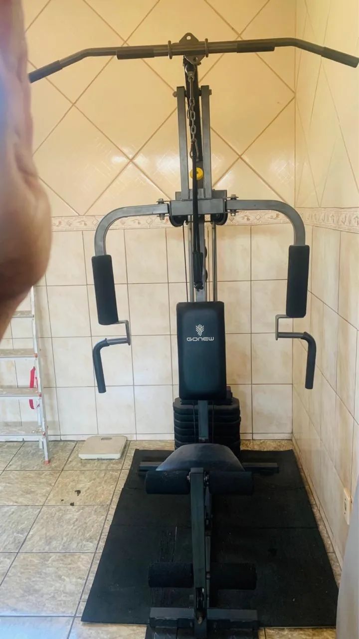 Academia completa com anilhas e caneleira - Foto 3