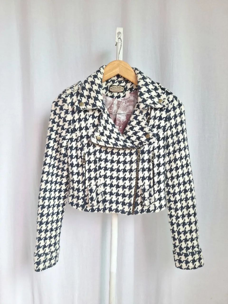 Jaqueta de lã tweed - Foto 4