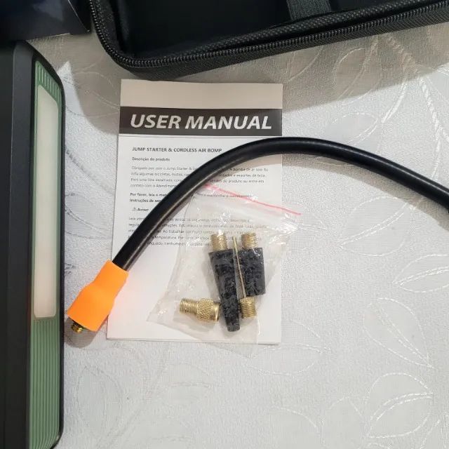 Auxiliar de partida + compressor portátil  - Foto 4