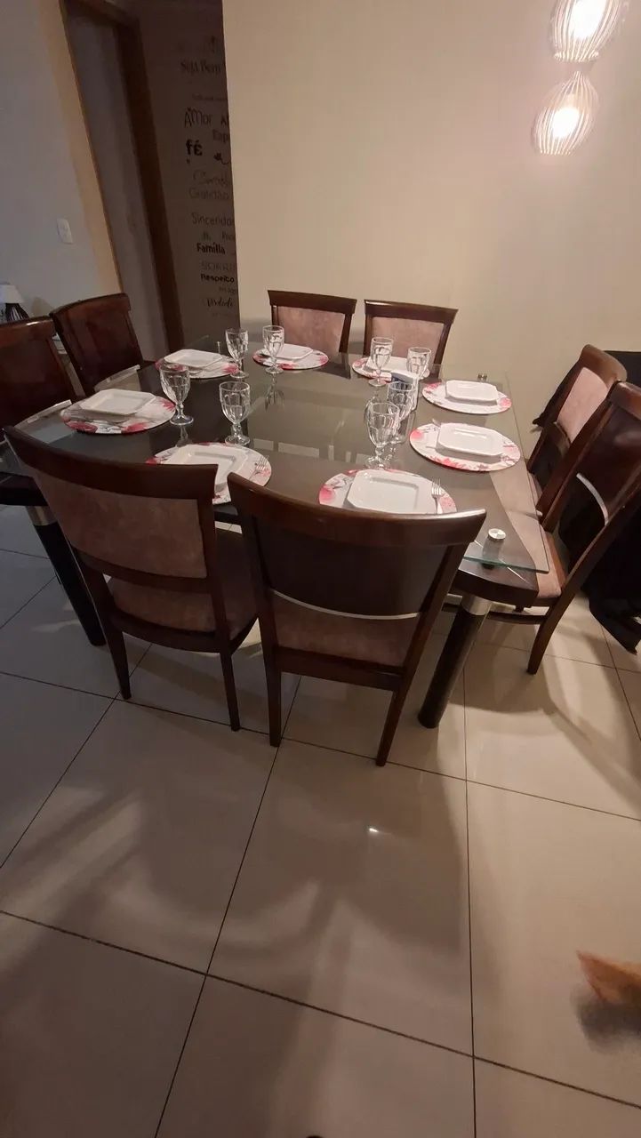 Conjunto de mesa + 08 cadeiras + 01 Buffet  - Foto 4