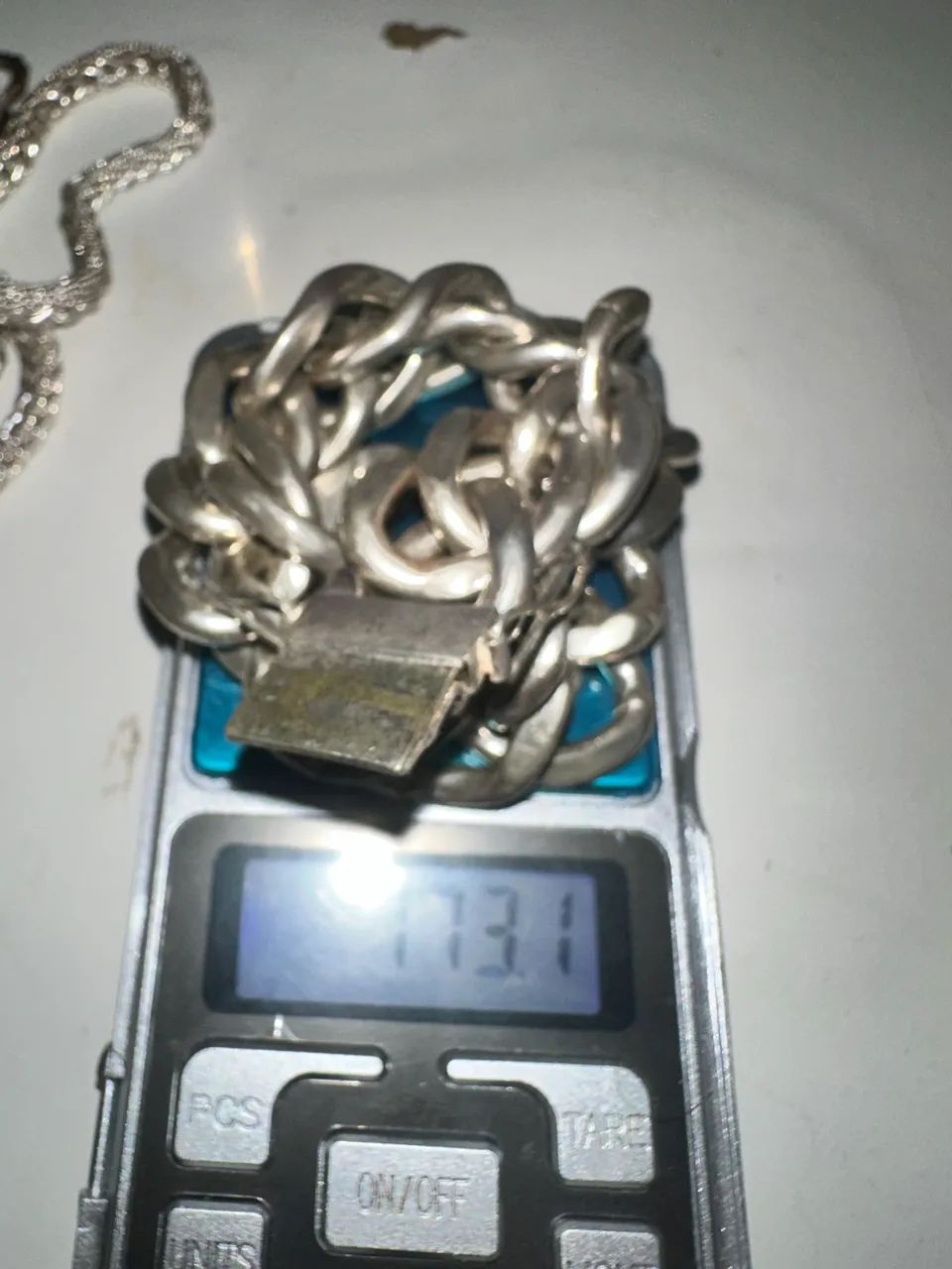 Pulseira de prata 925 -172,9g - Foto 4