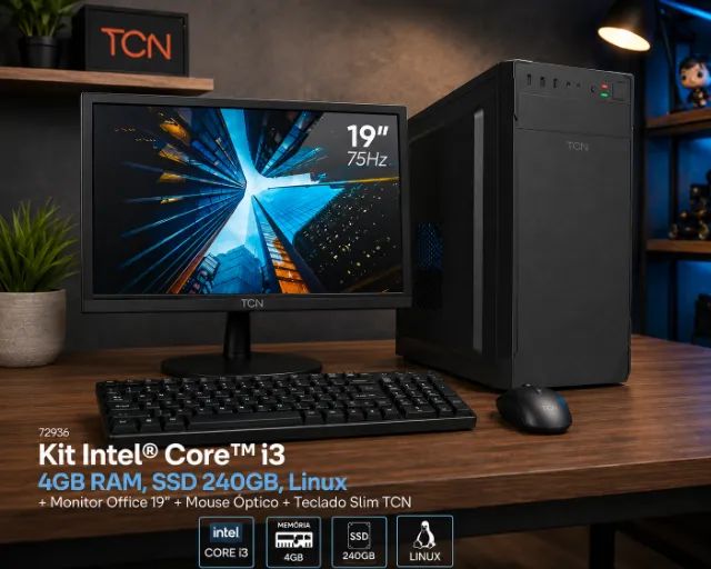 Computador completo i3 para estudo e redes sociais 