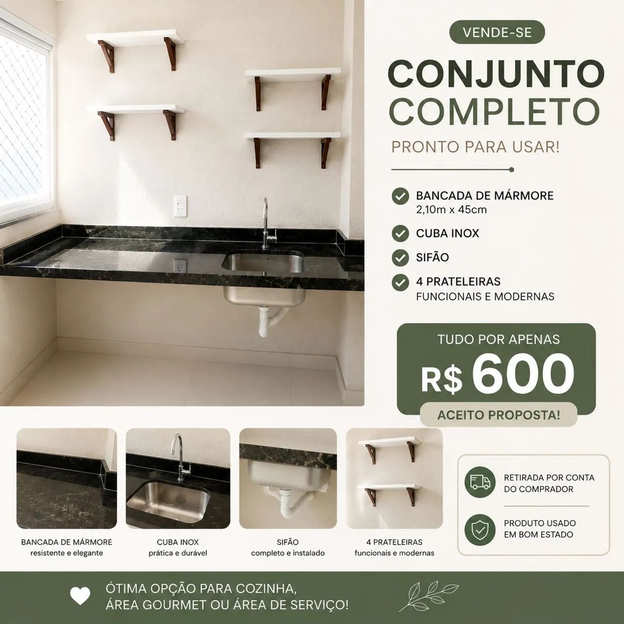 Bancada/ parteiras 