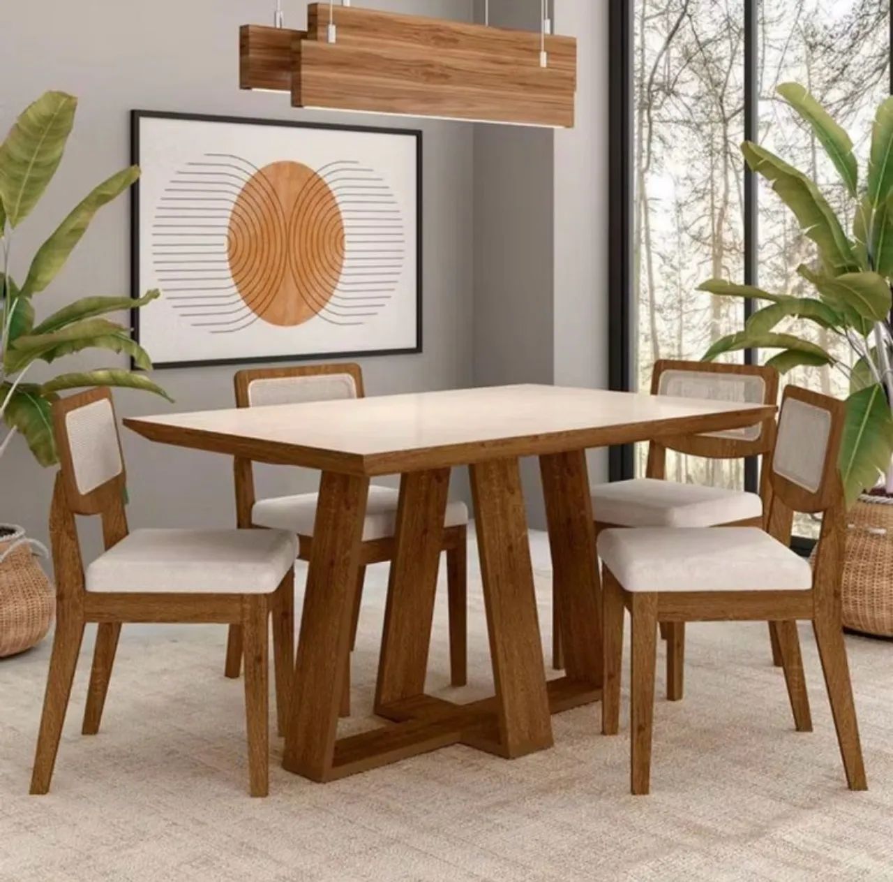Conjunto Sala de Jantar, Mesa e Cadeiras  - Foto 5