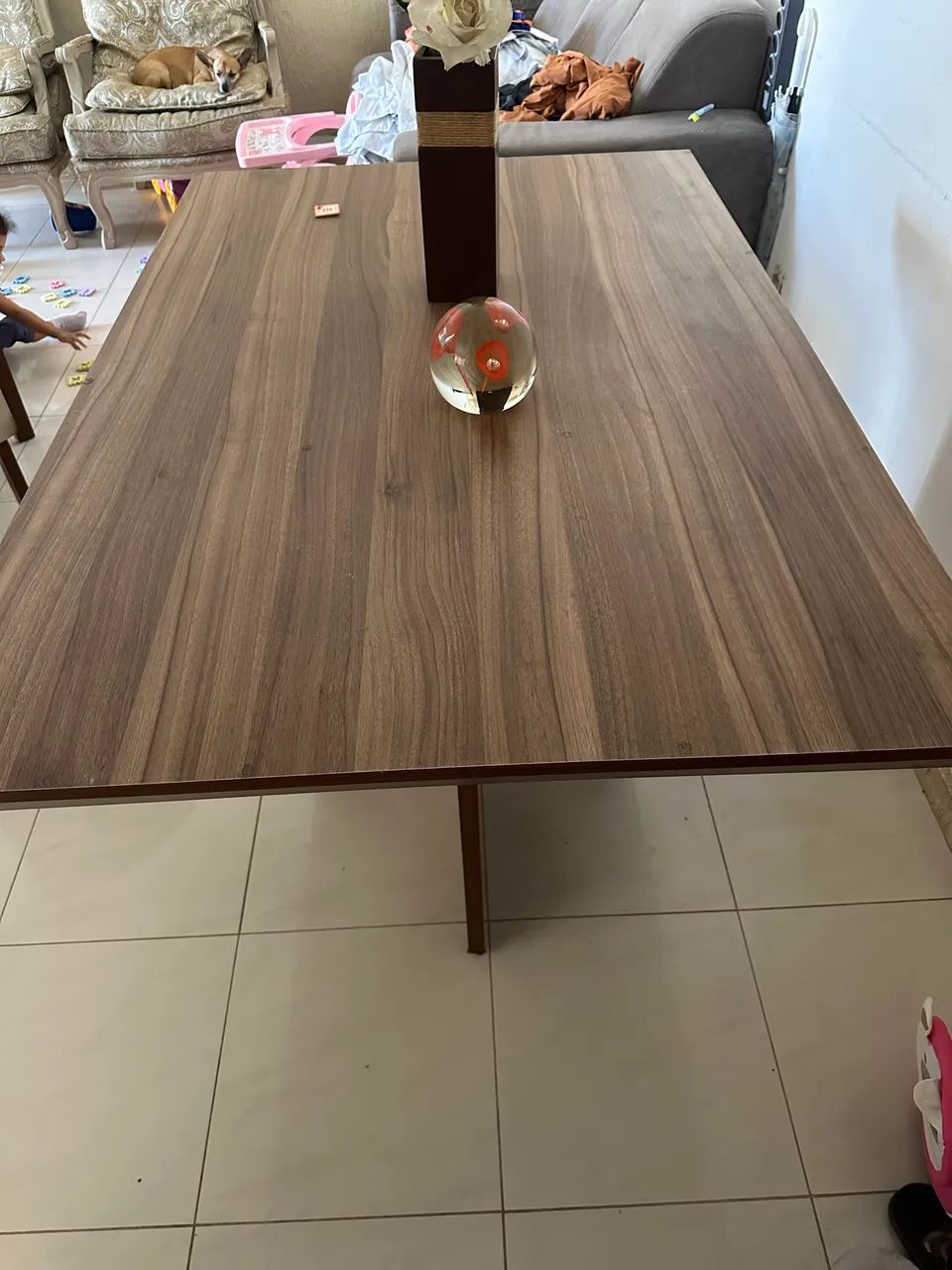 Mesa de madeira 4 cadeiras 