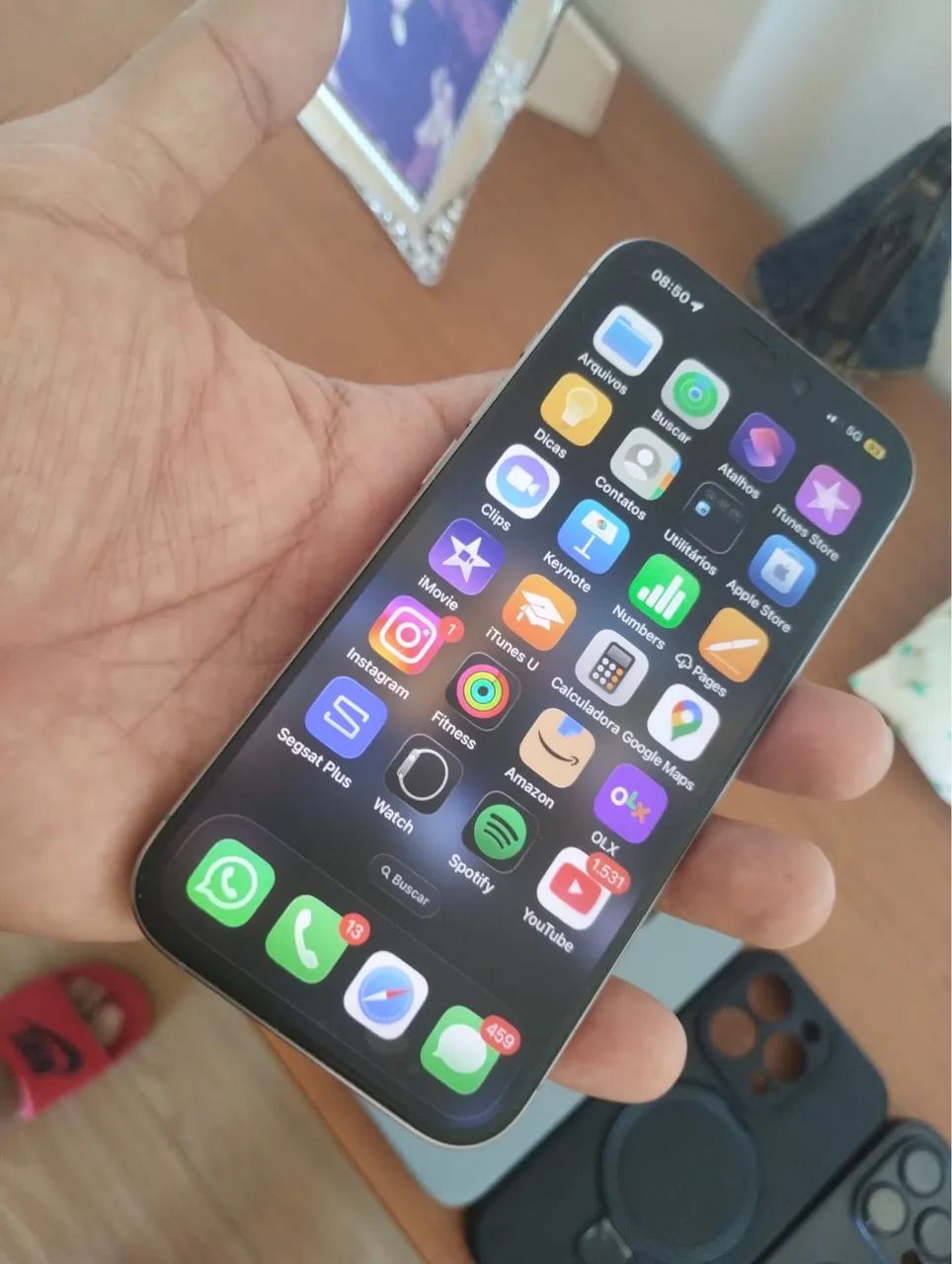 Iphone 15 PRO Titânio natural 
