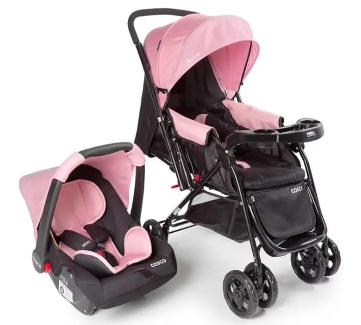 Kit carrinho + bebê conforto 