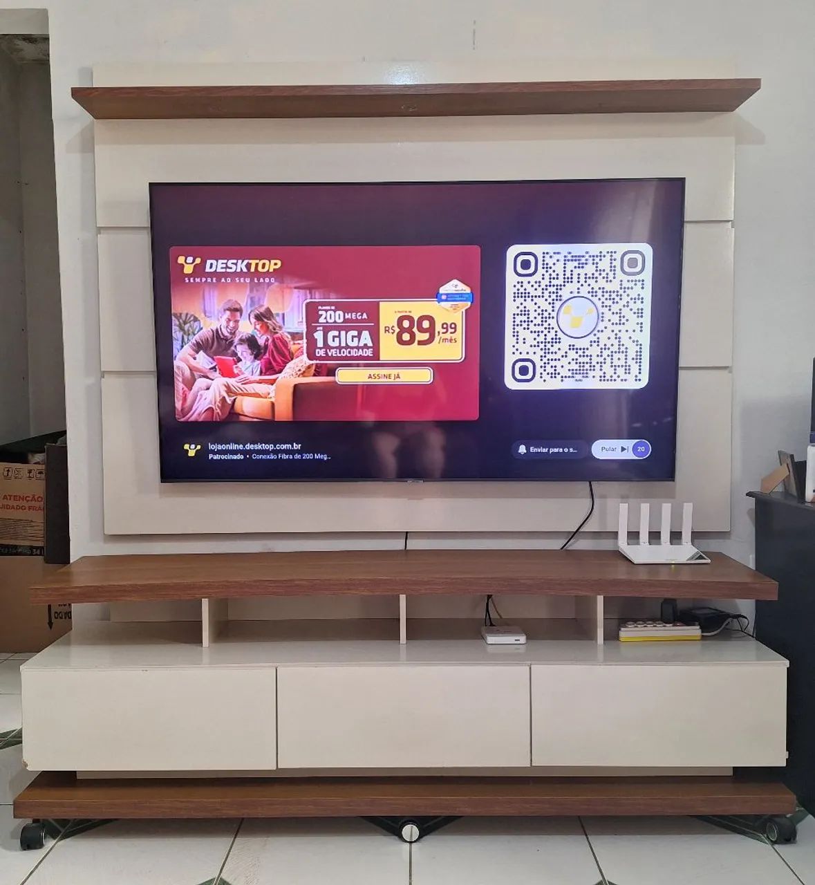Vendo painel e rack usados - Foto 2