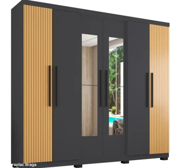 GUARDA ROUPA CASAL ESPELHO