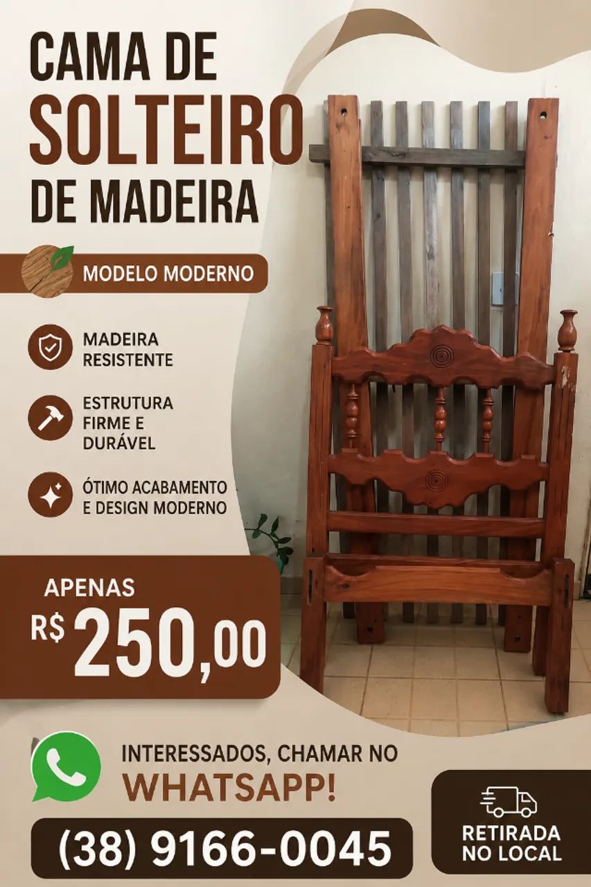 Vende se cama de solteiro  - Foto 2