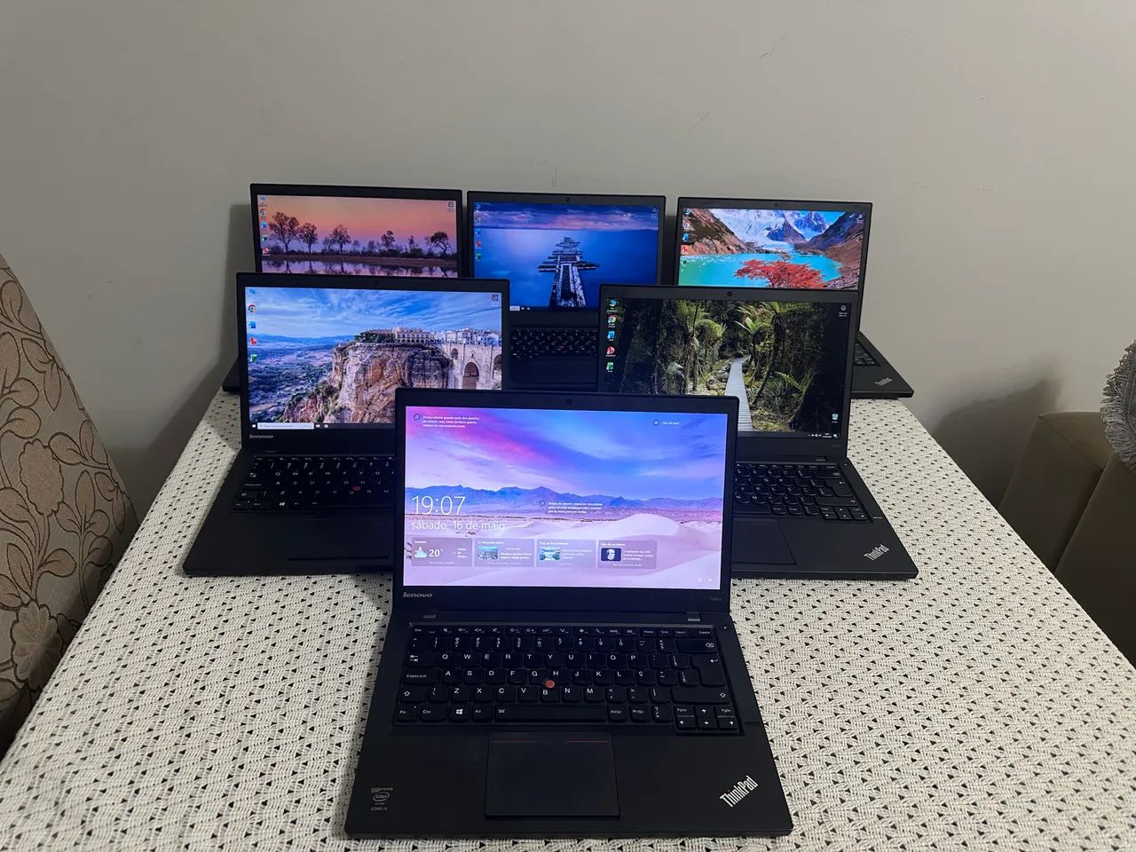 Lote de 5 notebook Lenovo Thinkpad t440 s - Foto 4