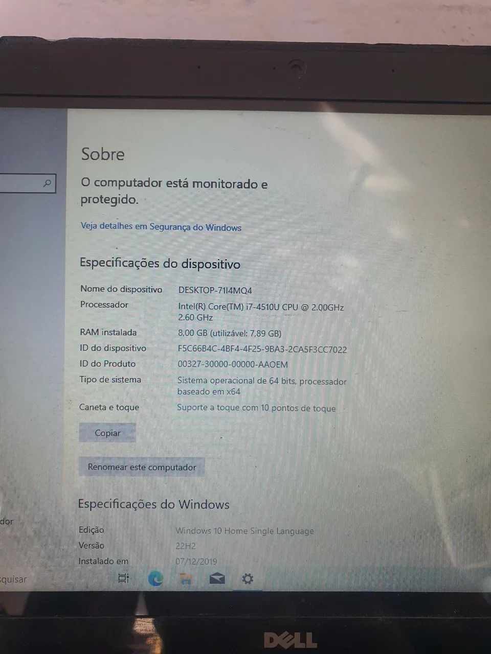 Notebook Dell Inspiron 5447 - I7 4510U e 8Gb Ram - Foto 5