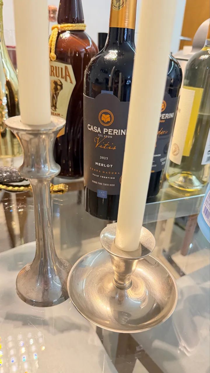  castiçal de  velas e velas  - Foto 2