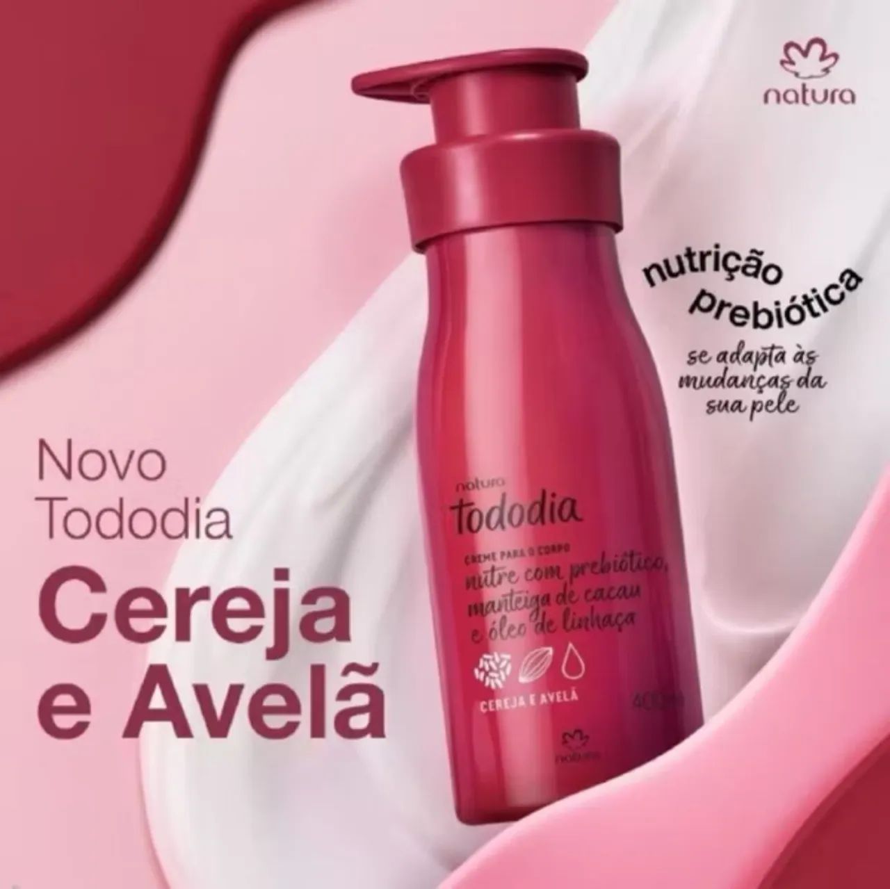 Hidratante Cereja e Avelã Natura tododia 400ml