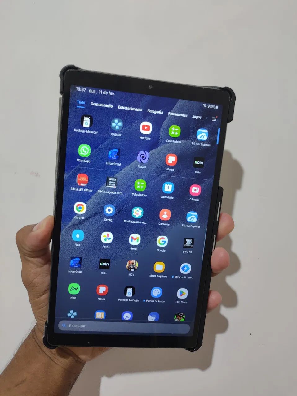 Samsung tab A7 lite funciona TUDO, com case nova. - Foto 4