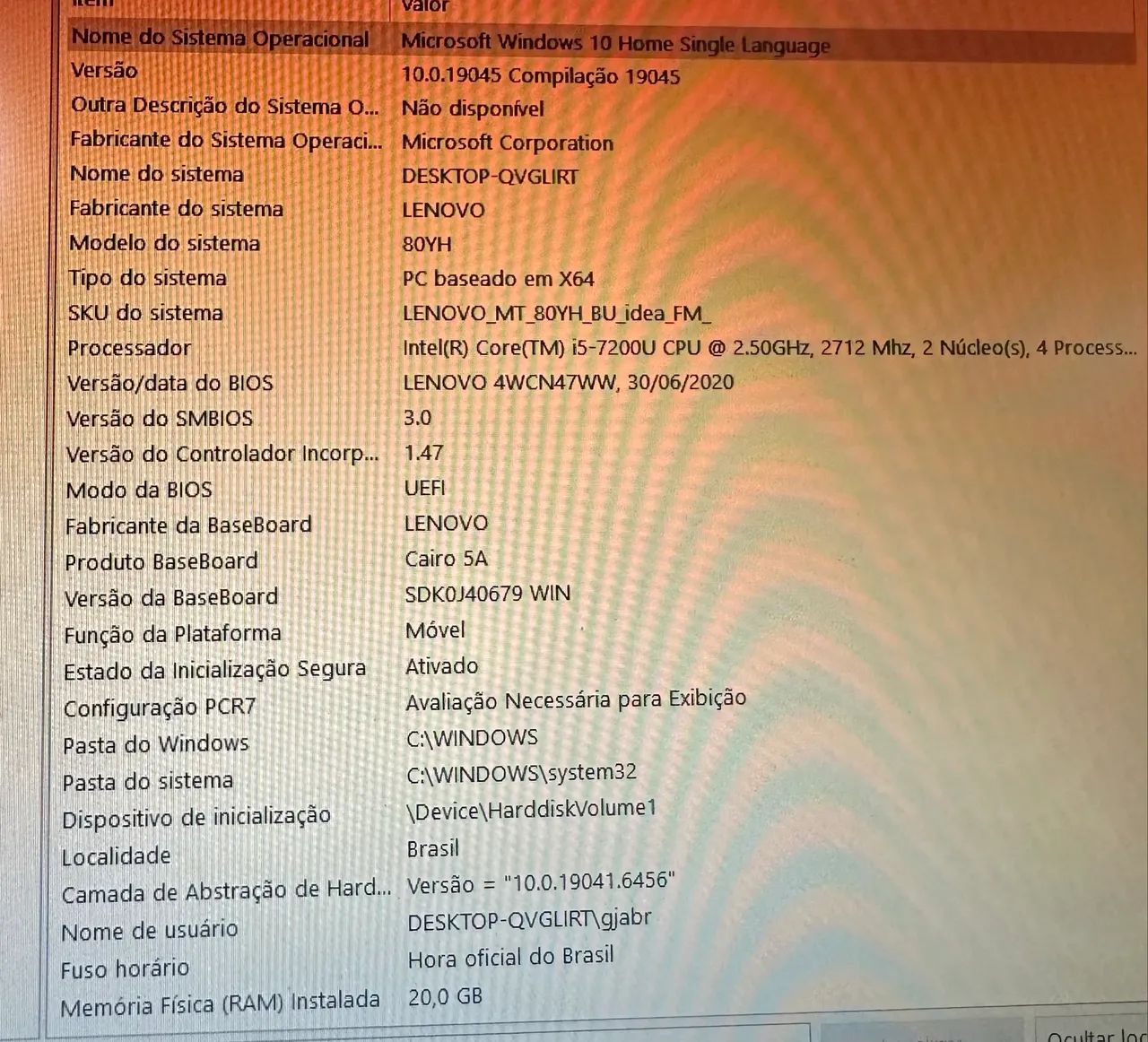Notebook Ideapad 320 I5 - 20 ram DDR4 e SSD 237gb - Foto 4