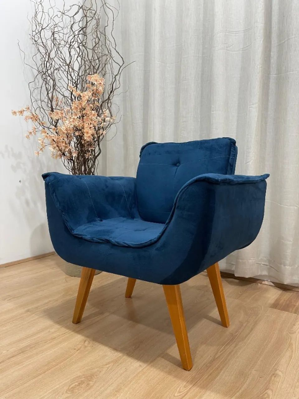 Poltrona Decorativa Confortável 1 Lugar Rebeca - Foto 5
