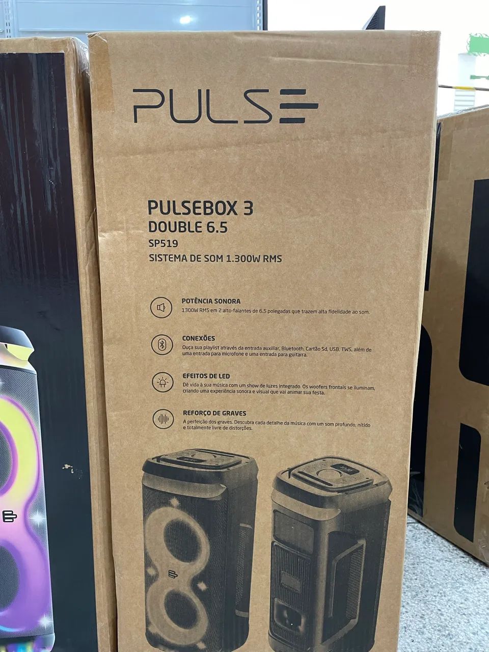 Caixa de som pulsebox 3 - 1300W - Foto 4