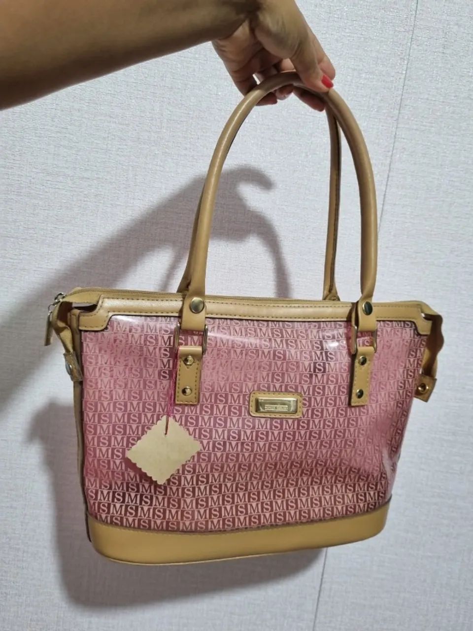 BOLSA ROSADA MONICA SANCHES DE OMBRO