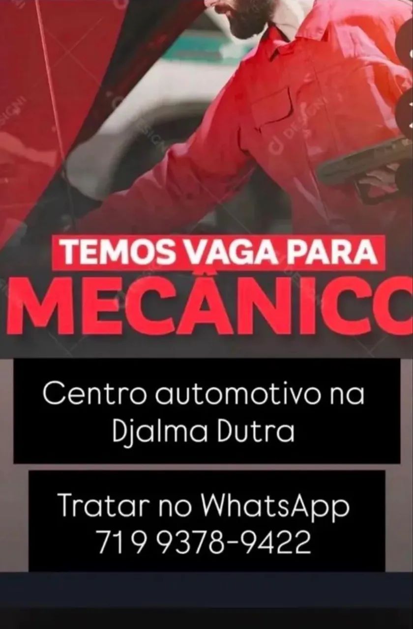 Vaga para mecânico