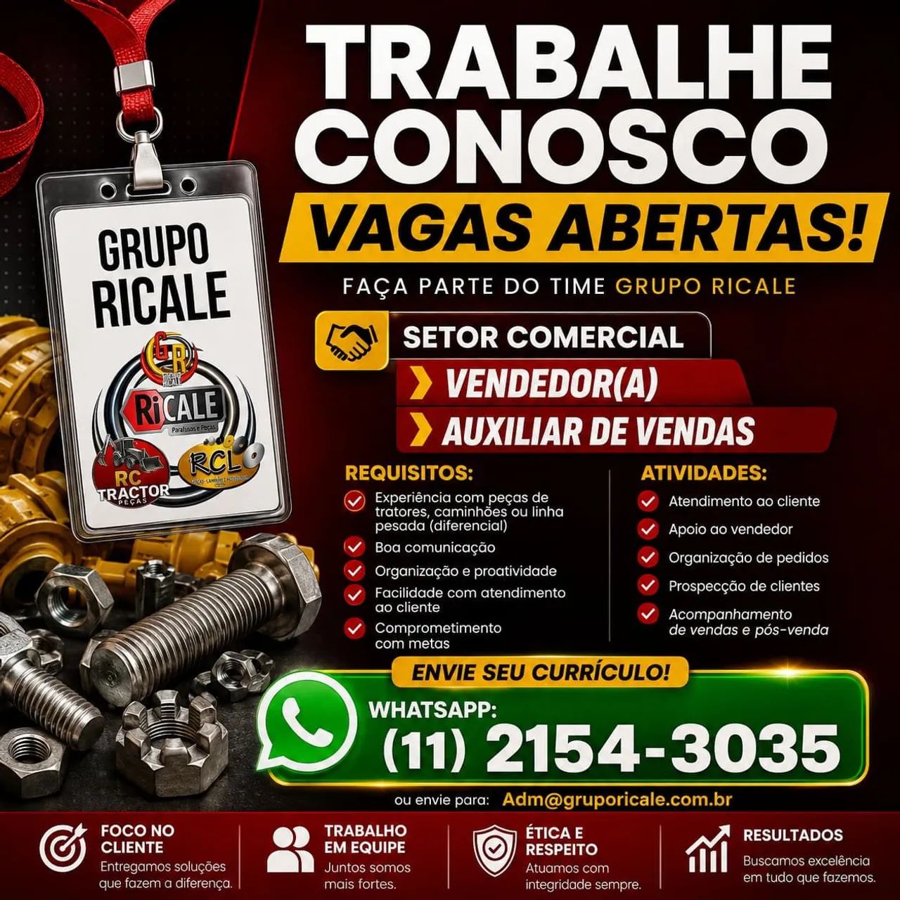Auxiliar de vendas