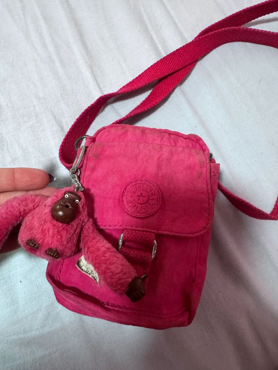 Bolsa kipling rosa original  - Foto 2