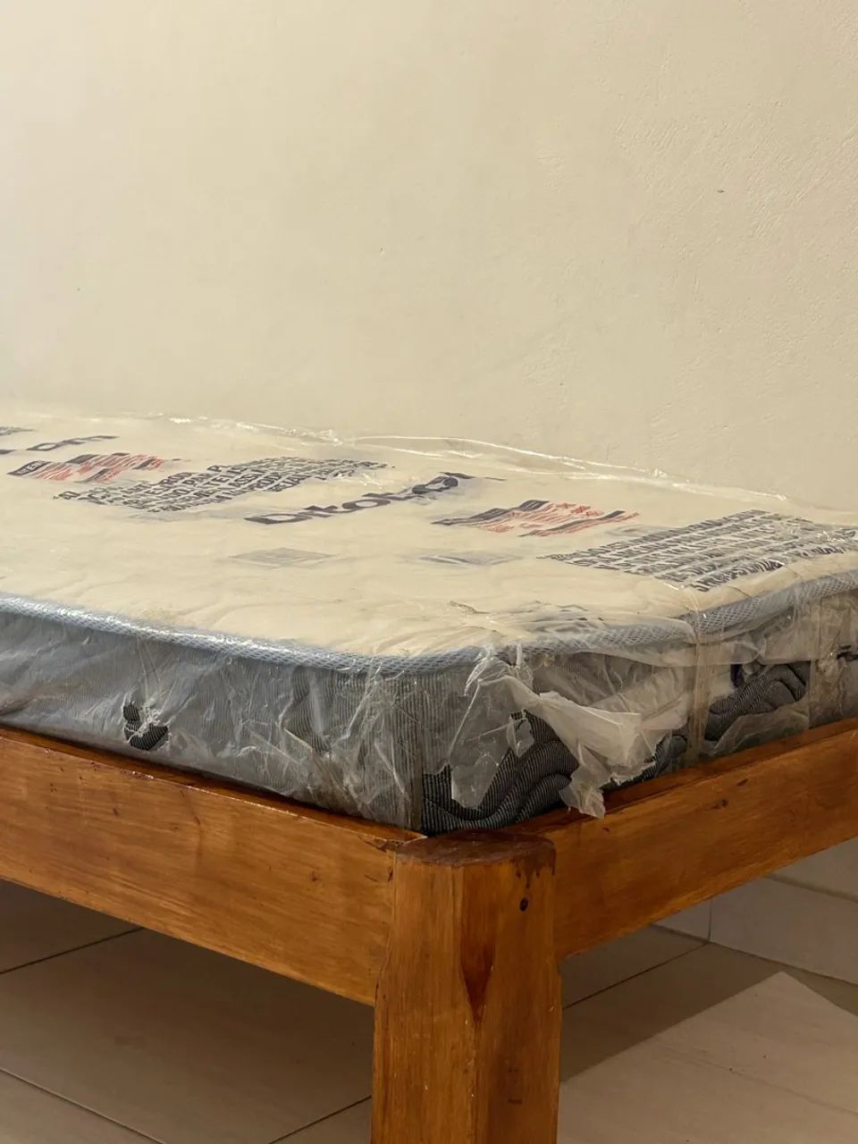 Cama de solteiro com colchão ortobom D33 - Foto 4