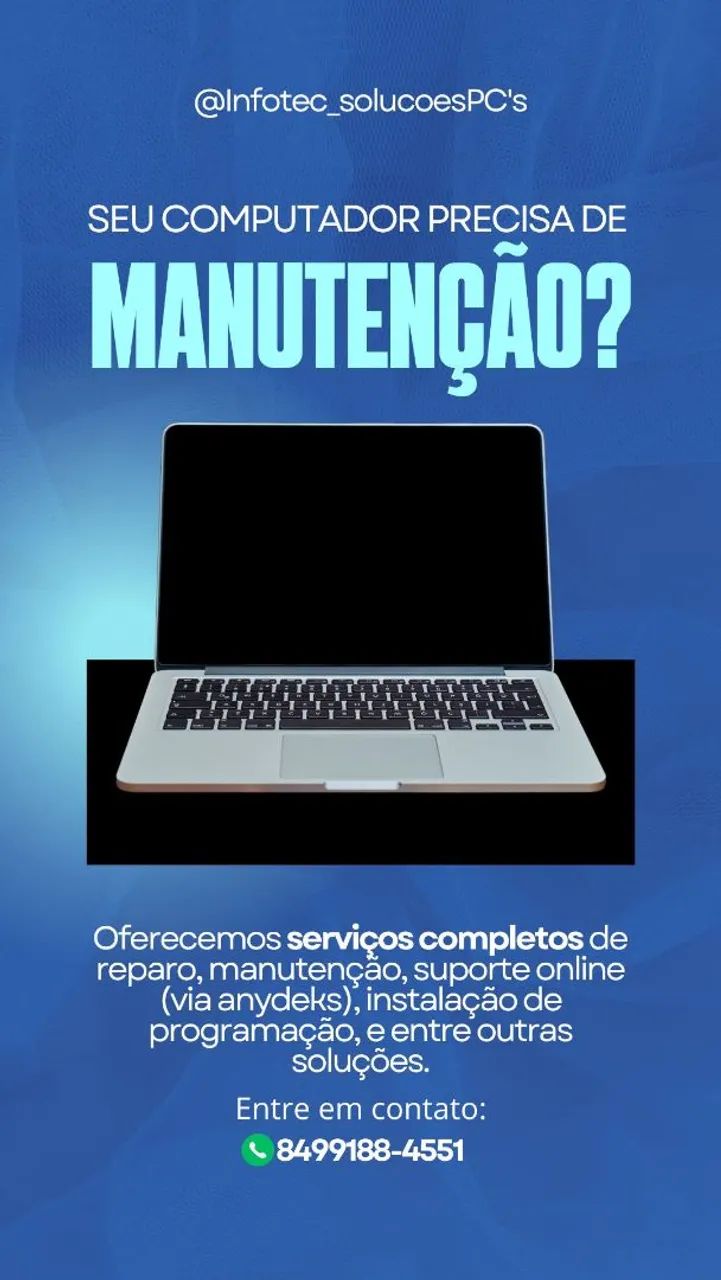 MANUTENÇÃO DE COMPUTADORES 