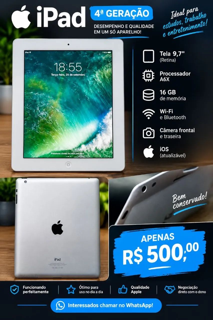 IPAD 4 GERAÇÃO 