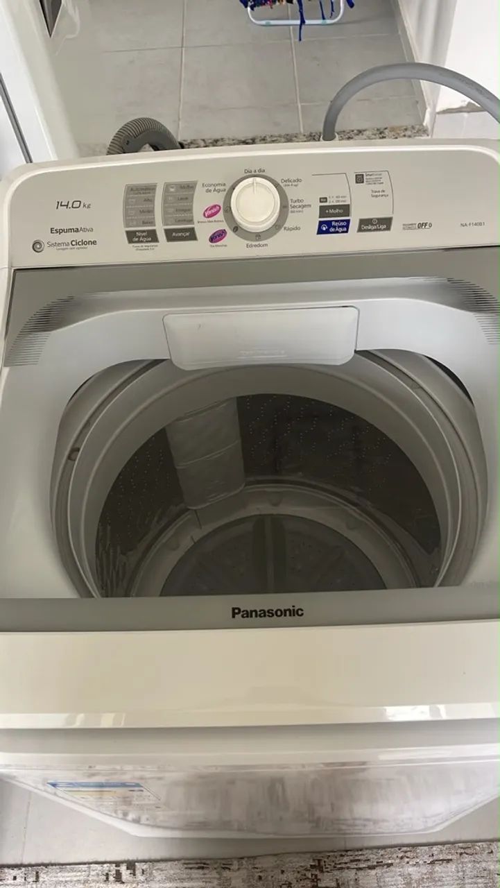Lavadora de Roupas Panasonic 14kg Branca Com 08 Programas de Lavagem e Smart Sense  - Foto 5