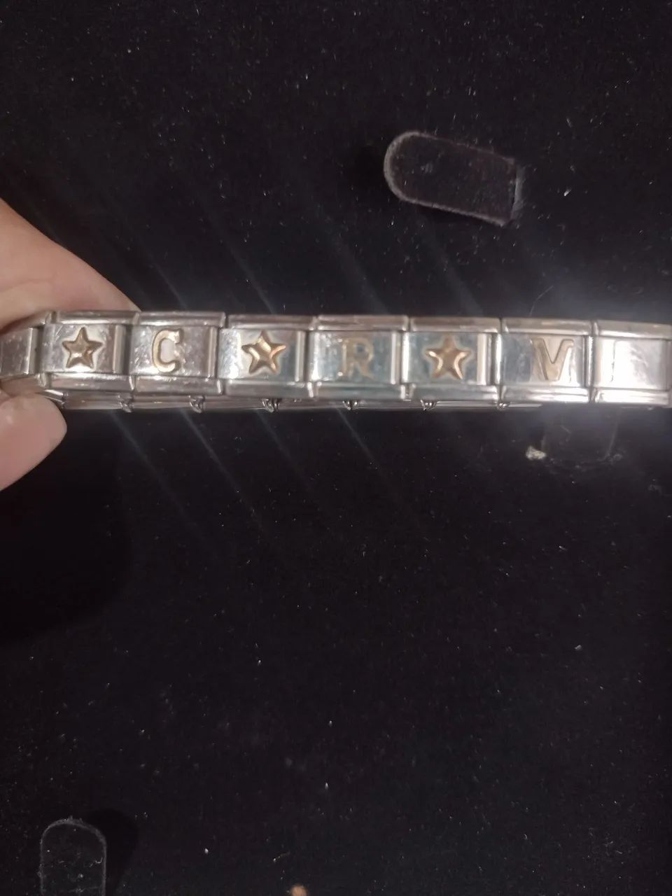 Bracelete com gomos removíveis de aço cirúrgico