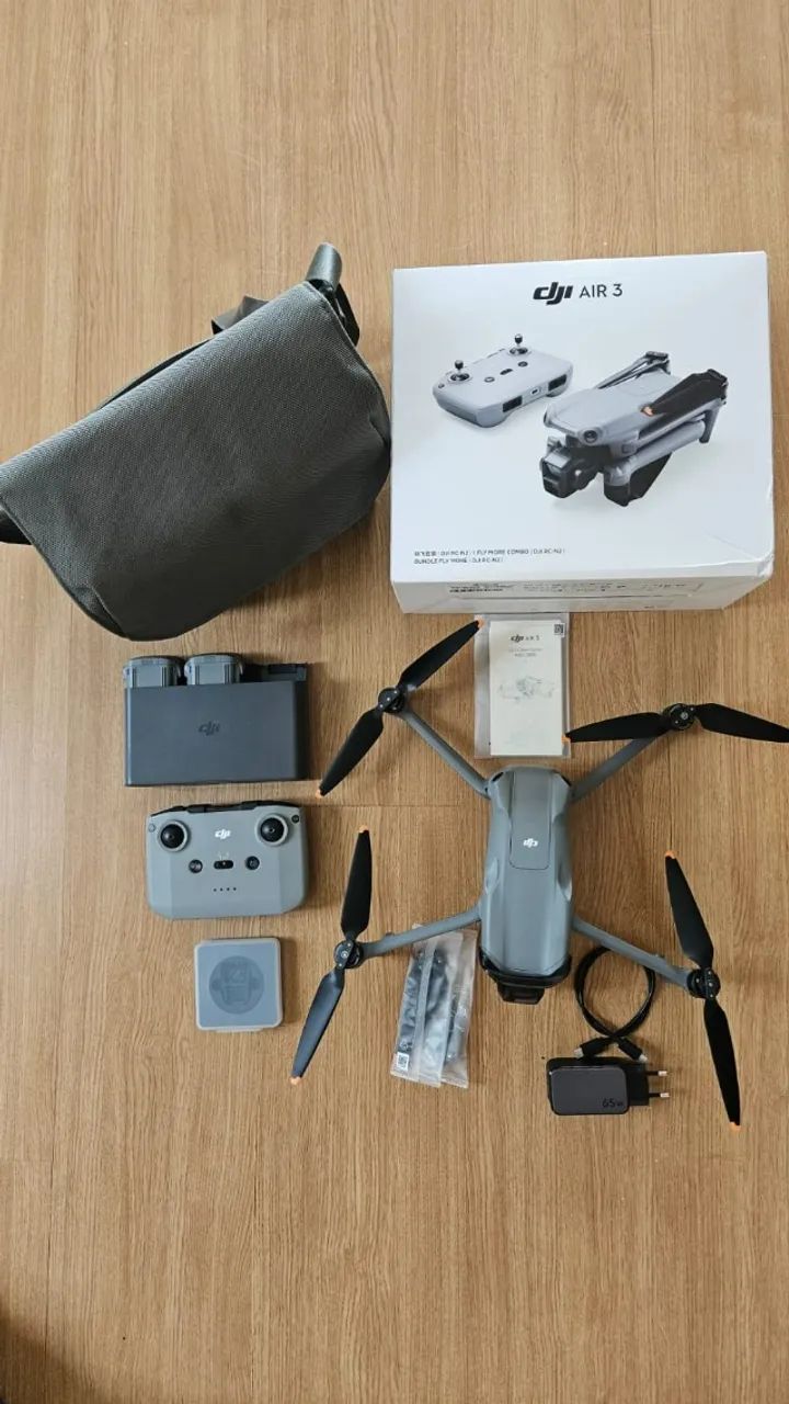 DJI AIR 3 SEMI-NOVO COMBO COMPLETO