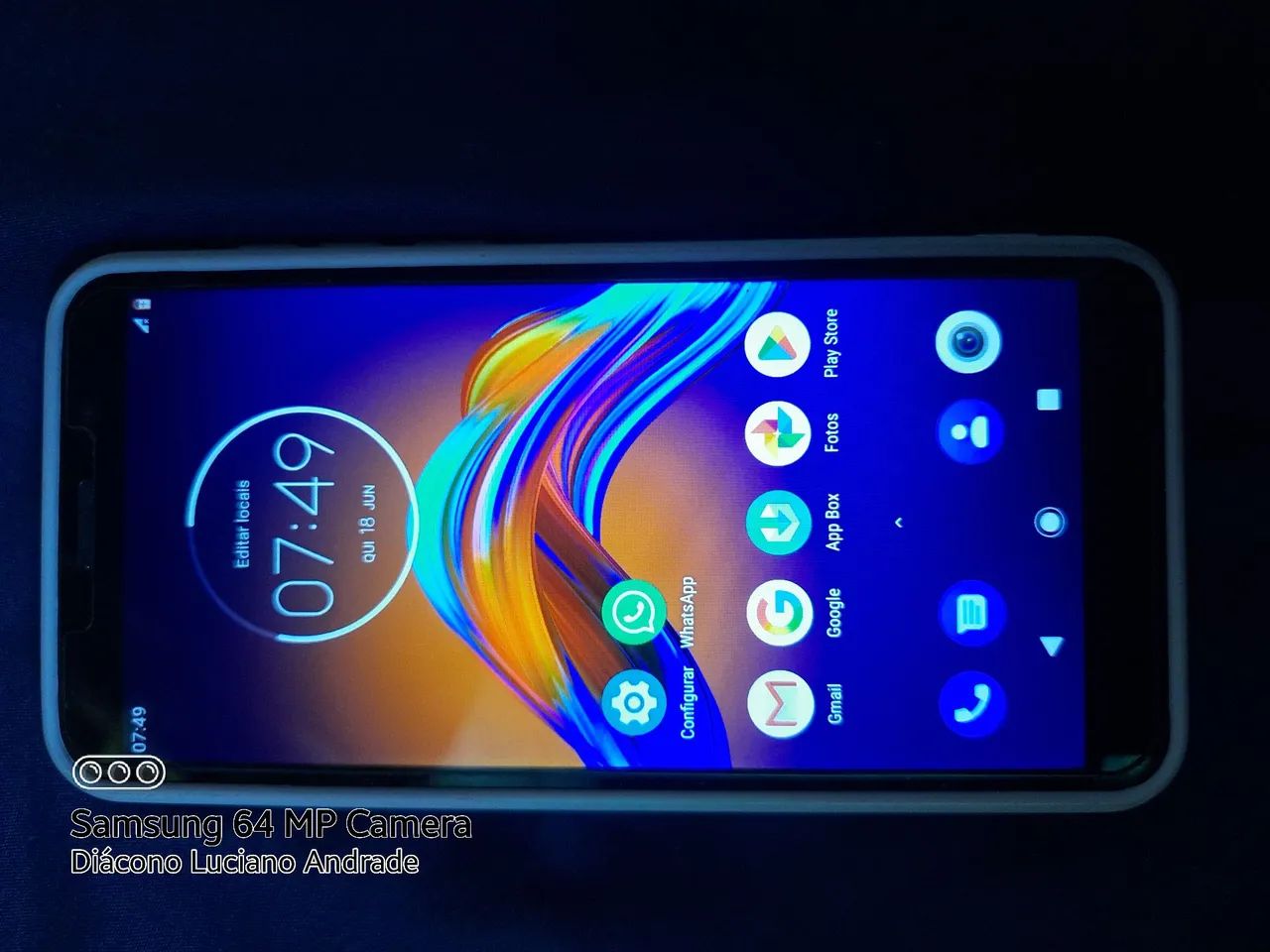 Celular Motorola e6 play funcionando perfeitamente com capa e película  - Foto 3